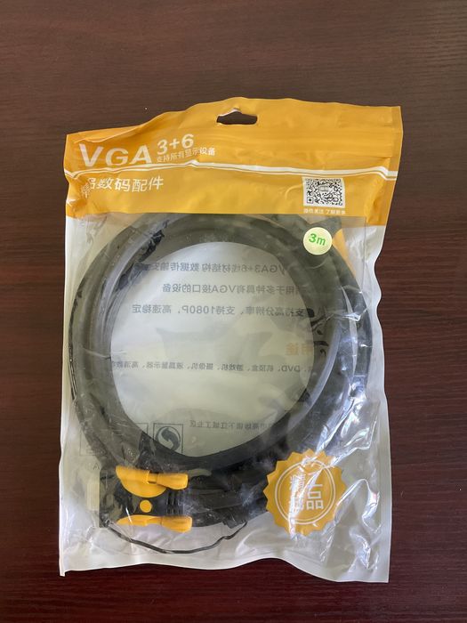 VGA кабель новый 3м