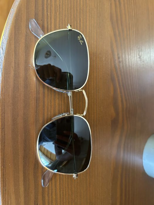 Оригинални очила RayBan нови златна рамка със зелени стъкла