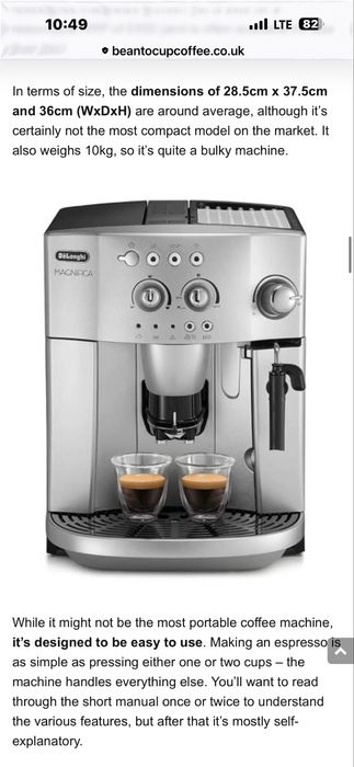 Delonghi Magnifica in stare perfecta