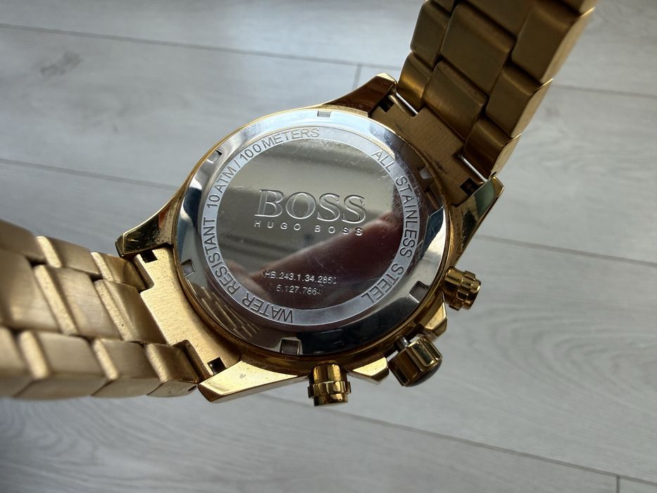Ceas  Hugo Boss Gold Ikon aur 18k schimb cu seiko , omega , hamilton , breitling