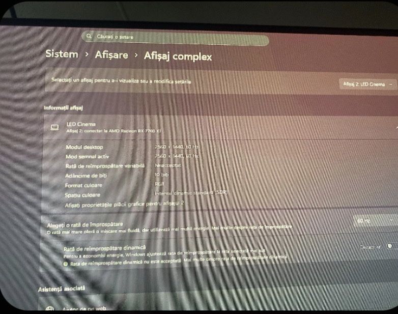 Monitor Apple LED Cinema Display 27" | Rezoluție 2K | Defect Cablu