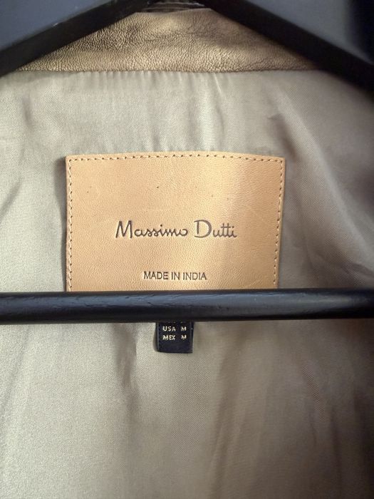 кожанная куртка от Massimo Dutti