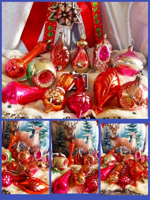 Елочные игрушки, стекло СССР, ГДР
