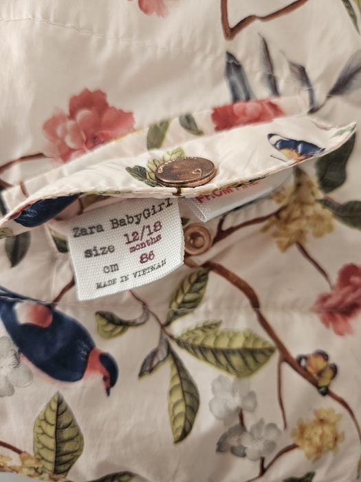 Geaca Zara baby, cu 2 fețe - 12-18 luni