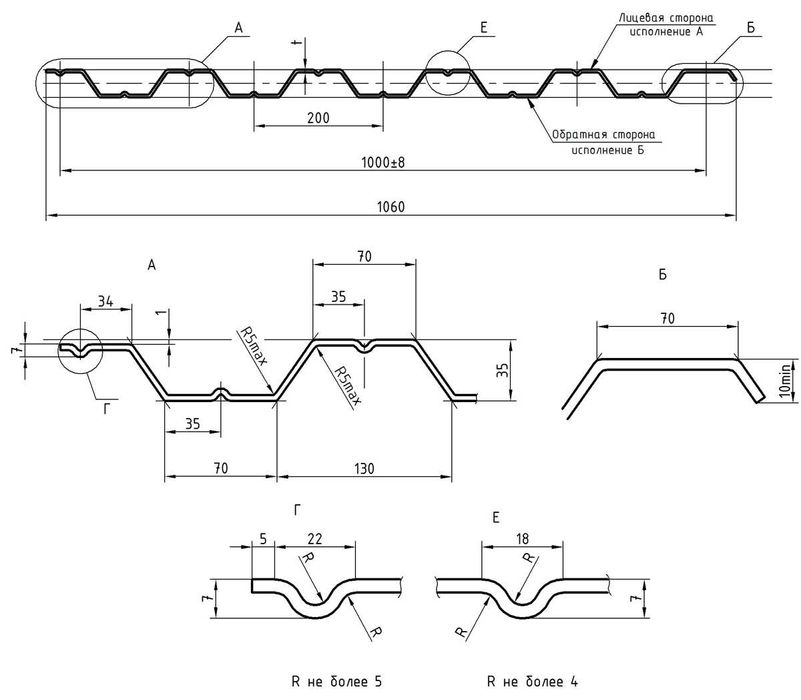 Профнастил металлочерепица