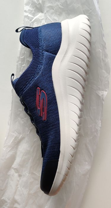 Pantofi sport SKECHERS Air Cooled Memory Foam 42 Albastru Talpă Albă