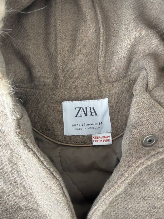 Cojocel Zara fetita, marimea 92, gluga cu blanita