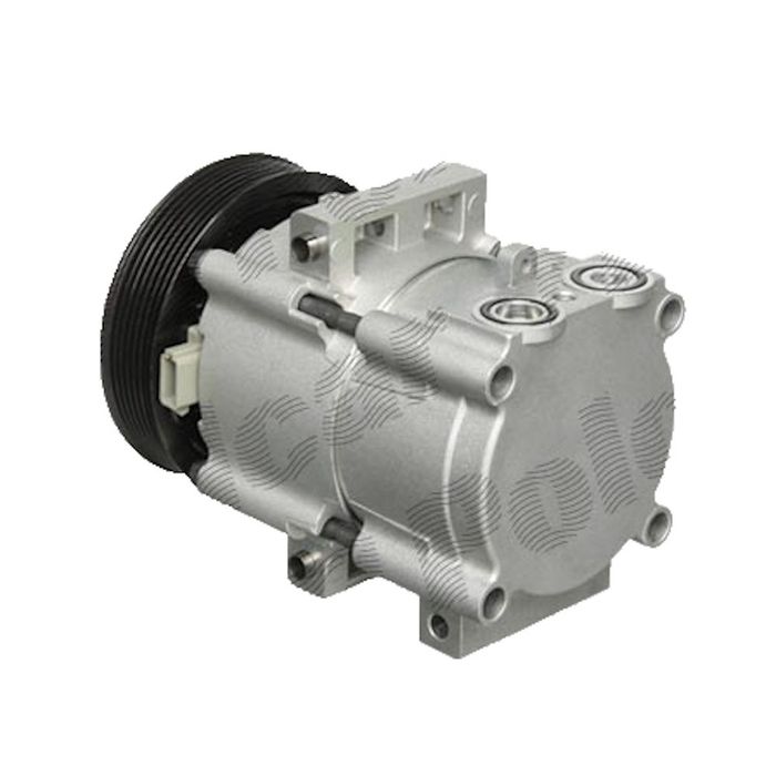 Compresor AC, aer conditionat Ford Transit (V184) 2000-2006, Transit (V347) 2006-2013, 2.4 Di, 2.4 TDDi, 2.4 TDE, 2.4 TD, 2.2 Tdci, 2.3, 2.4 Tdci, 3.2 Tdci, Visteon tip, mufa: 12,9, OE 4502836, Th-Series