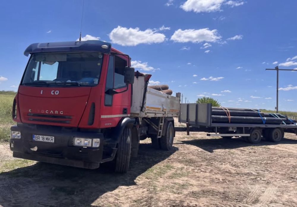 Schimb iveco + remorca platforma utilaje