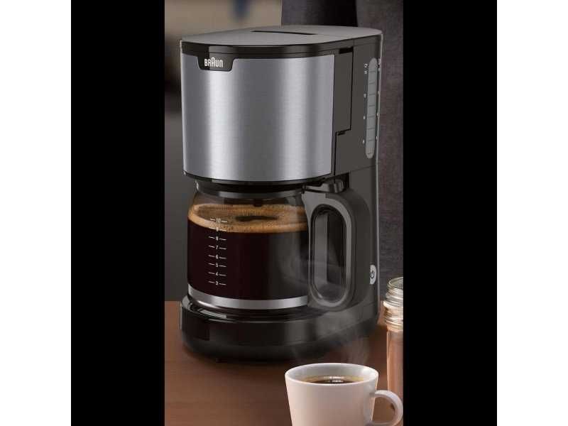 Кафемашина за Шварц Кафе Braun KF1500BK за 10 Чаши, 1000W