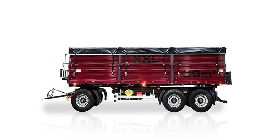 Remorca agricola 3 axe 24T basculabila 3 parti DOAR ACUM!