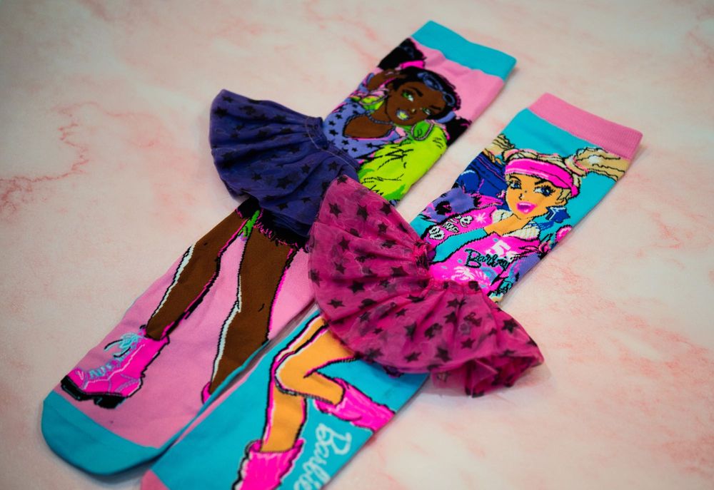 Детски чорапи Барби с 3D ефект