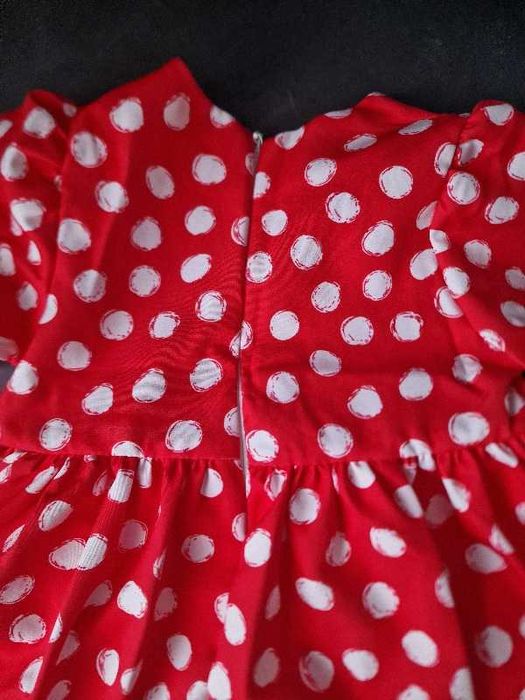 Rochita rosie cu buline 18luni