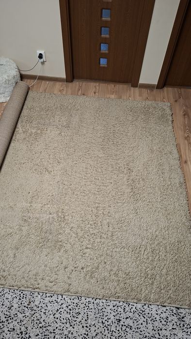 Covor Shaggy bej 200x250 cm