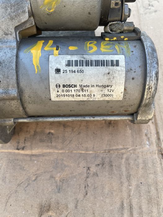 Electromotor Opel Astra J Corsa E Mokka 1.4 benzina