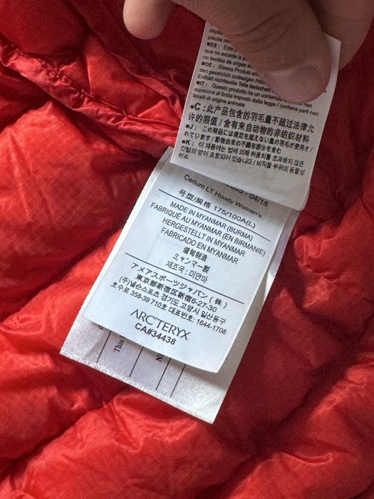 Arcteryx puffer яке