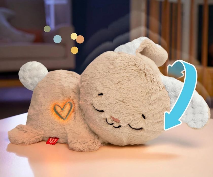 Интерактивна дишаща играчка с бял шум зайче/видра Fisher Price Soothe