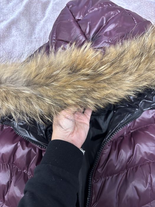 Дълго зимно яке с естествен пух