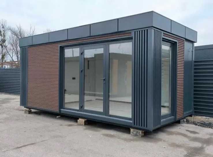 Vand container modular standard, vitrina, spatiu depozitare, garaje