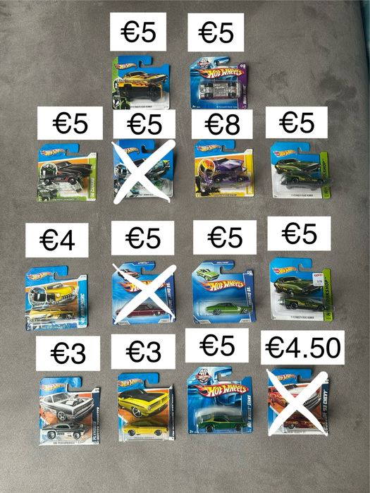 Hot Wheels колички - различни mainline/мейнлайн модели преди 2014