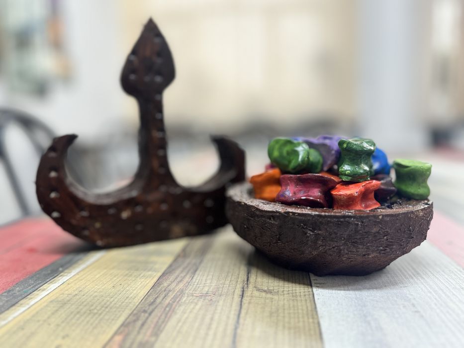 Асык, сака из гипса