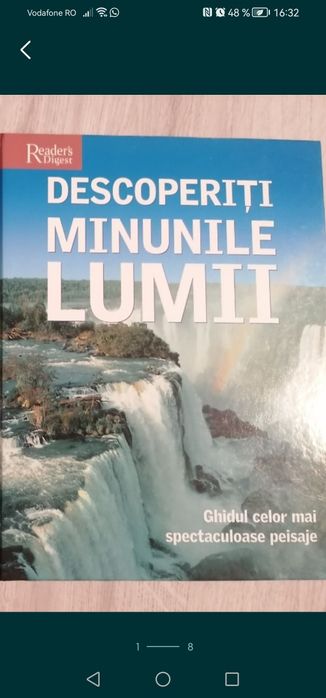 Carte De la Reader's Digest:  Descoperiți minunile lumii.
Noua, impeca