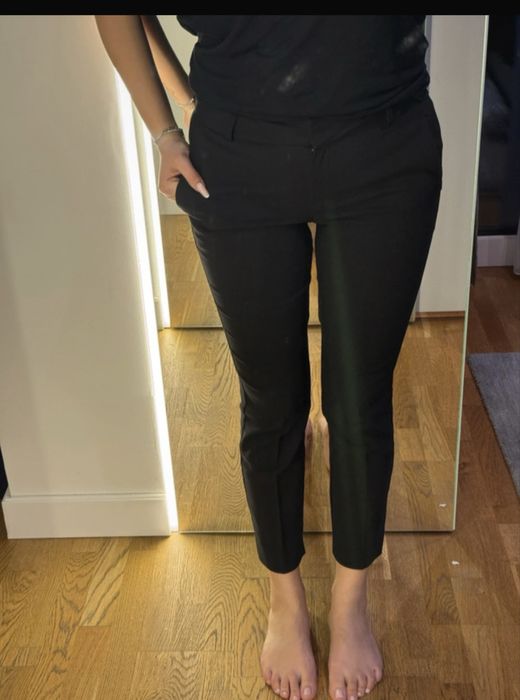 SET Perechi NOI de pantaloni drepti / office (negri/bleumarin)