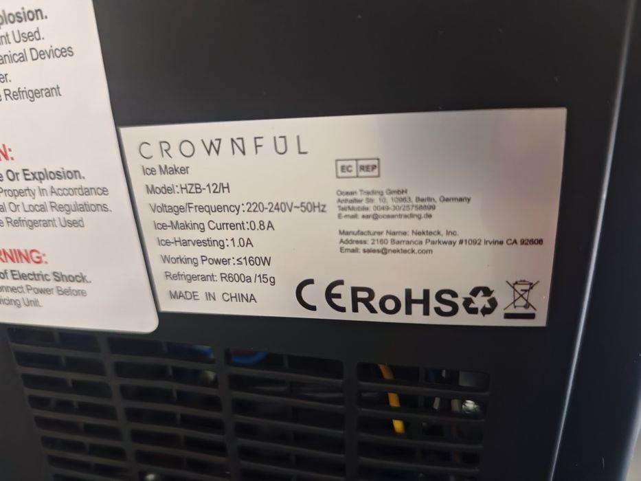 Aparat de gheata Crownful HZB-12/H