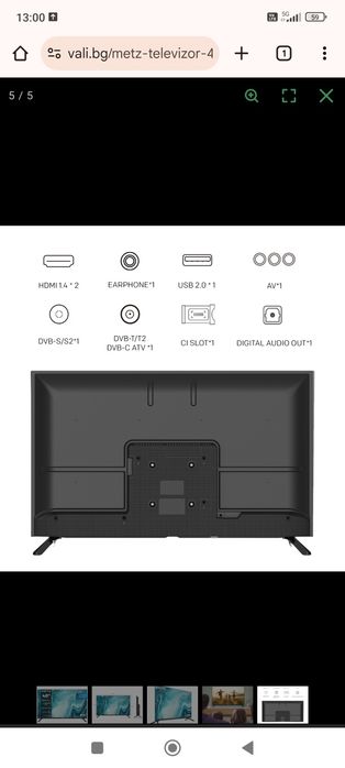 Телевизор METZ  40 инча