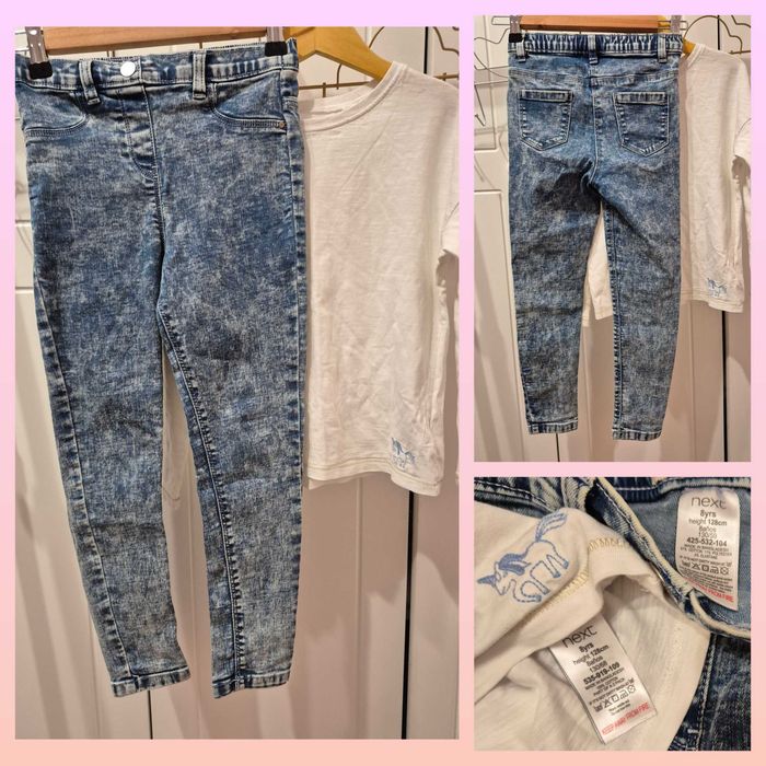 Сетове панталон,рокля,клин др Zara,H&M,Next 7-8г,128р