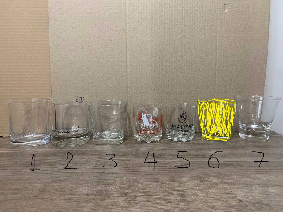 Чаши за уиски, водка и ракия. НОВИ.