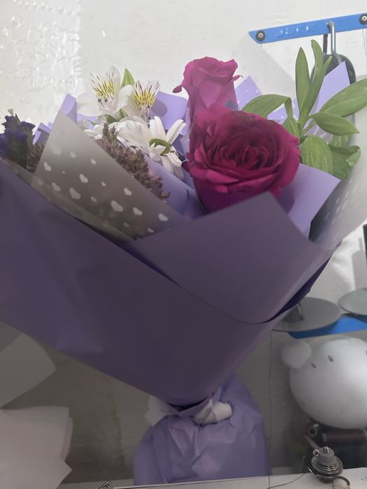 свежые цветы объемные