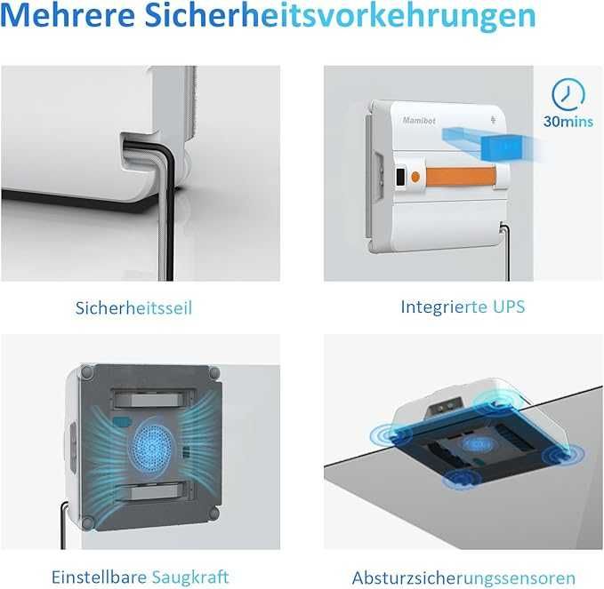 НОВ Робот за почистване на прозорци Mamibot W120-DP с функция за пръскане