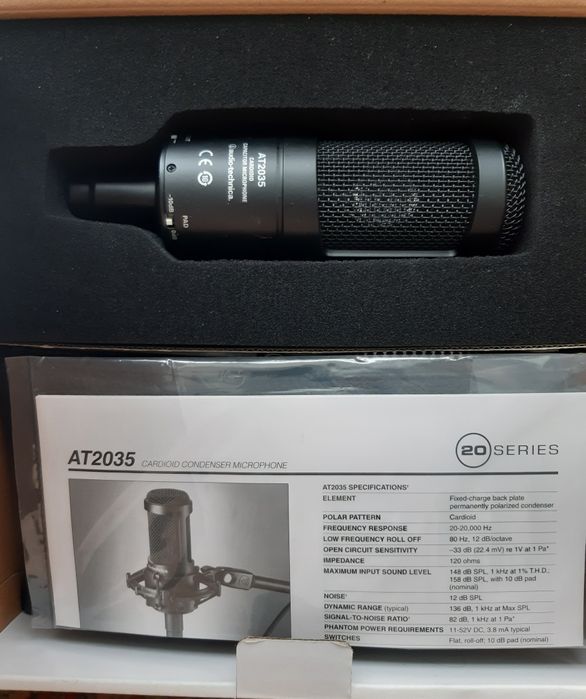 Audio-Technica AT2035 — студийный конденсаторный микрофон