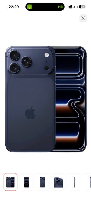 Iphone 17 Pro Max, blue, новый с гарантией