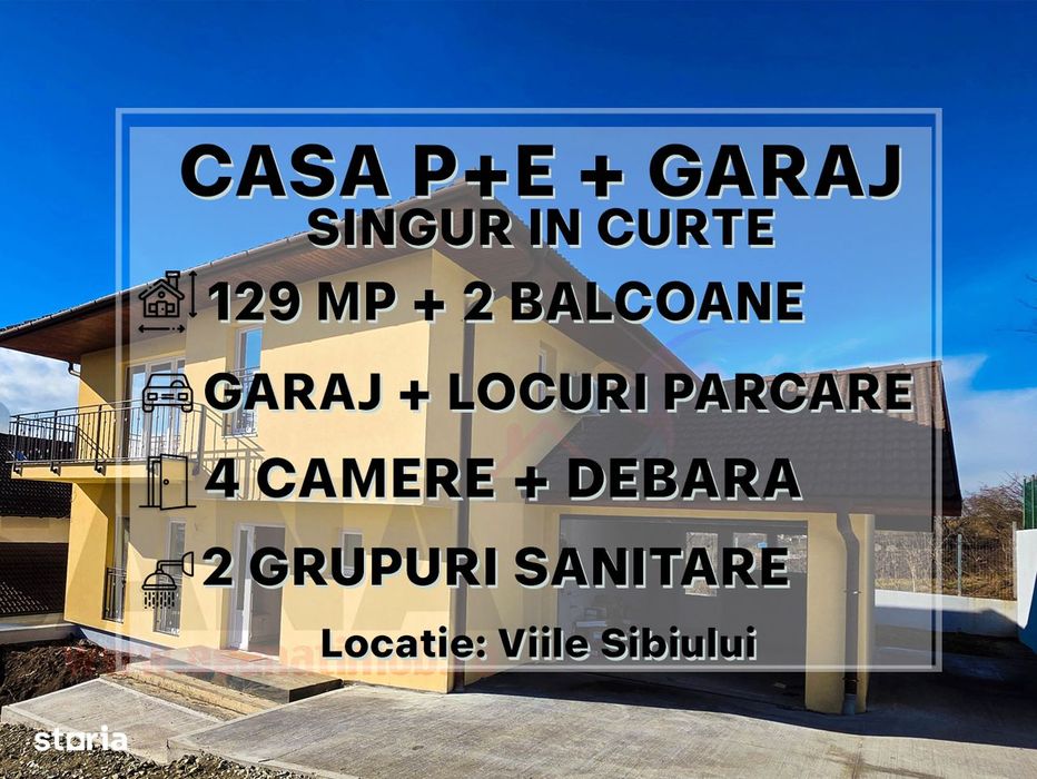 Casa P+E Noua, Singur in Curte, Garaj, Viile Sibiului, Gradina |VIDEO