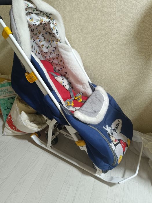 Продам зимний санки , катались пару раз