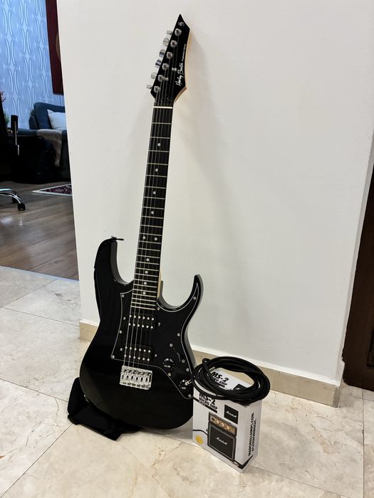 Chitara electrica Harley Benton + amplificator Marshall