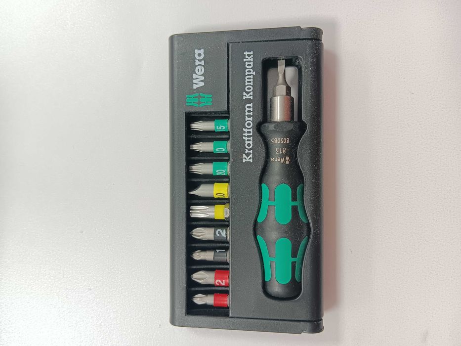 Комплект битове с държач 1/4 инча, PH, SL, Torx,PZ Wera Германия