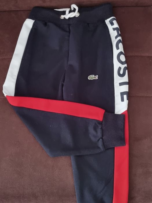 Trening copii lacoste bumbac negru