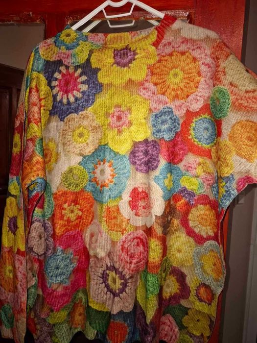 Дамски пуловер 3 Д щампа