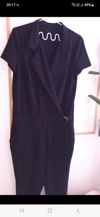 Дамски гащеризон, наситено черно, М/Л, без забележки