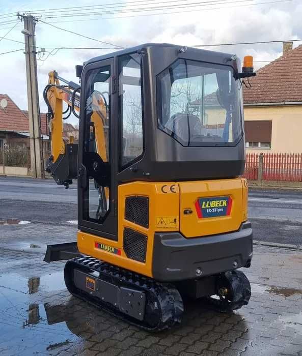 Miniexcavator Lubeck Ex231pro-Utilaj Nou-Garantie 2 ani