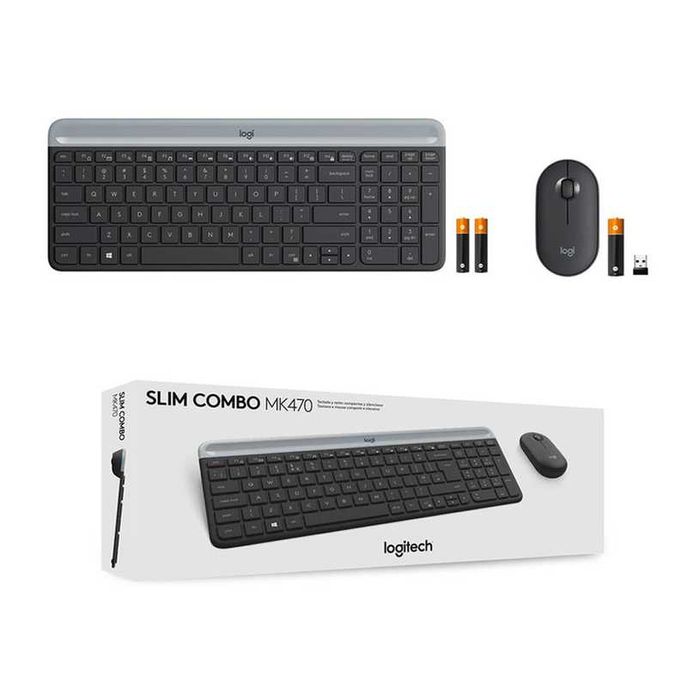 Безжичната клавиатура и мишка LOGITECH MK470