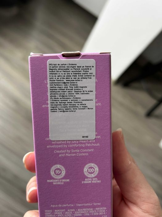 Apa de parfum Yves Rocher L'Evidence 50 ml, sigilat