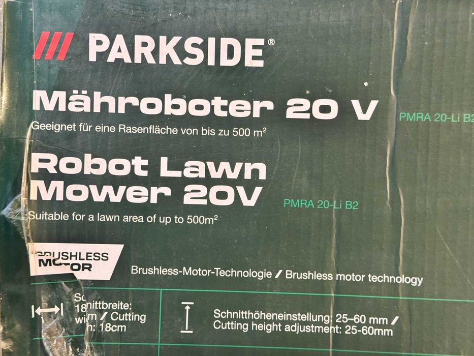 Robot de tuns gazon Parkside PMRA 20-Li B2(NOU, nefolosit)