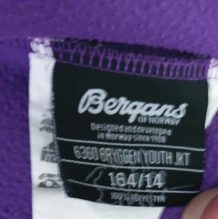 Детско горнище,Bergans of Norway ,160 см/12-14 г ,дамско XS, дебело по