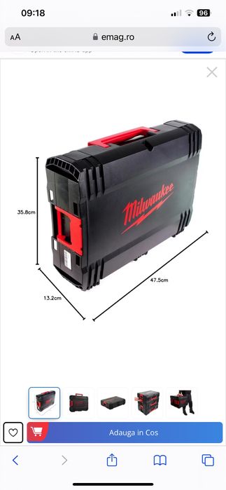 Cutie valiza transport Milwaukee FUEL 4932453386