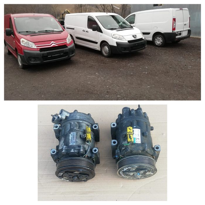 Compresor clima peugeot expert citroen jumpy fiat scudo 1.6 hdi 90 cp 9hu 2.0 hdi 120 cp rhk rhg 136 cp rhr