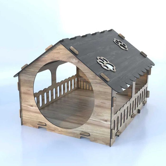 Просторна Многоетажна Къща за Котки – Стилна и Удобна!